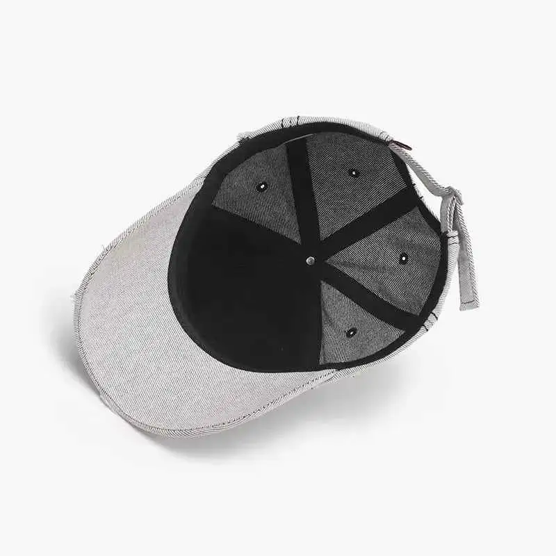 Distressed Letter Embroidered Hat