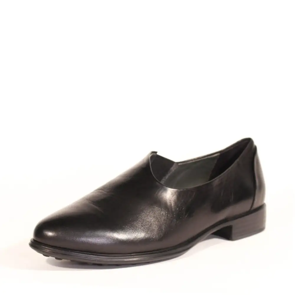 Sleek Leather Flat Loafers