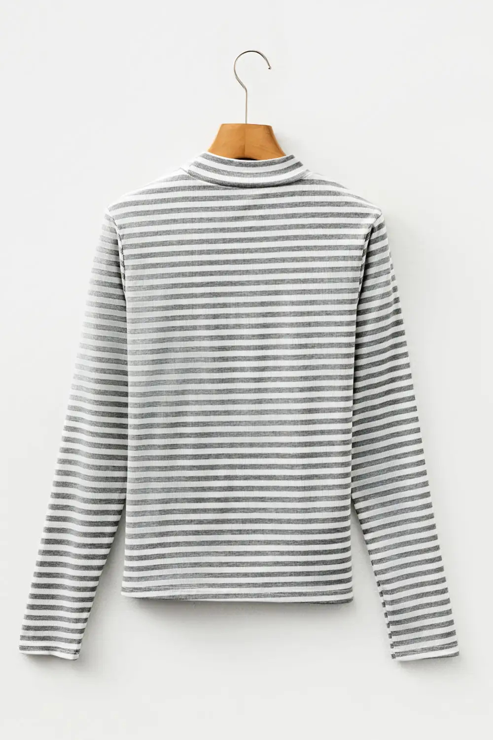 Striped Ribbed Long Sleeve Top