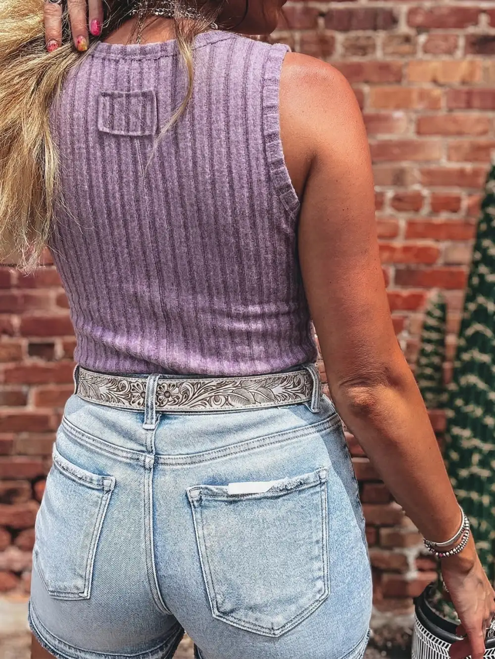Refined Slim Ribbed Tank Top