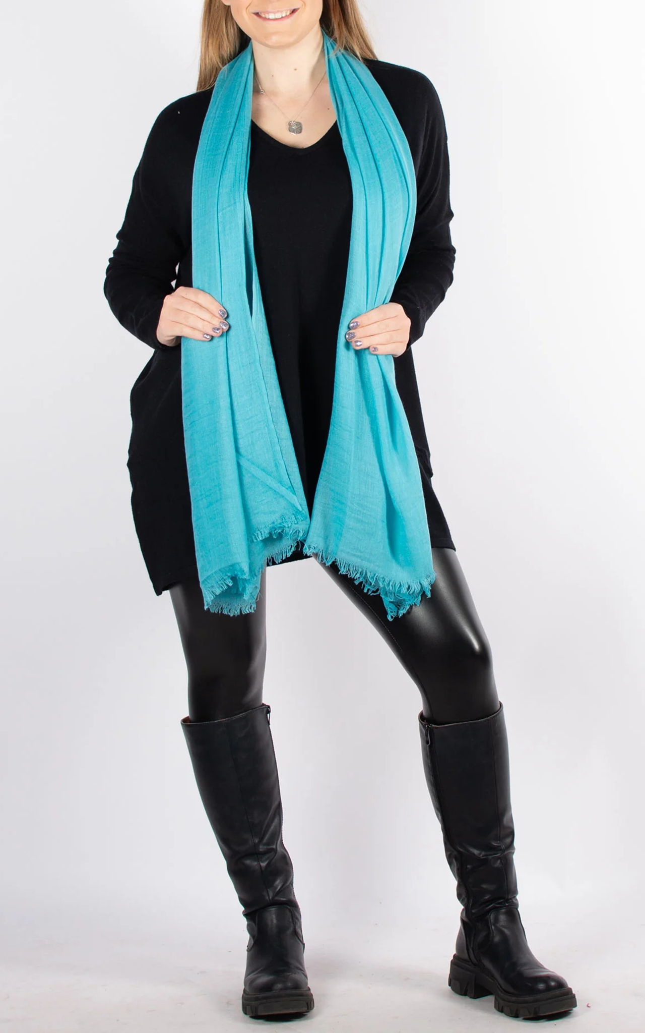 Classic Solid Color Cotton Women's Scarf