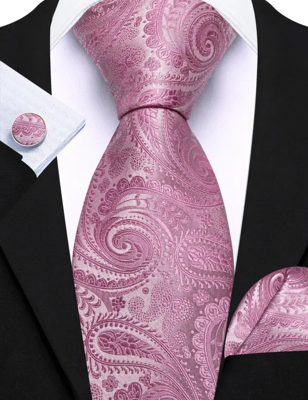 Lightweight Paisley Silk Necktie Set