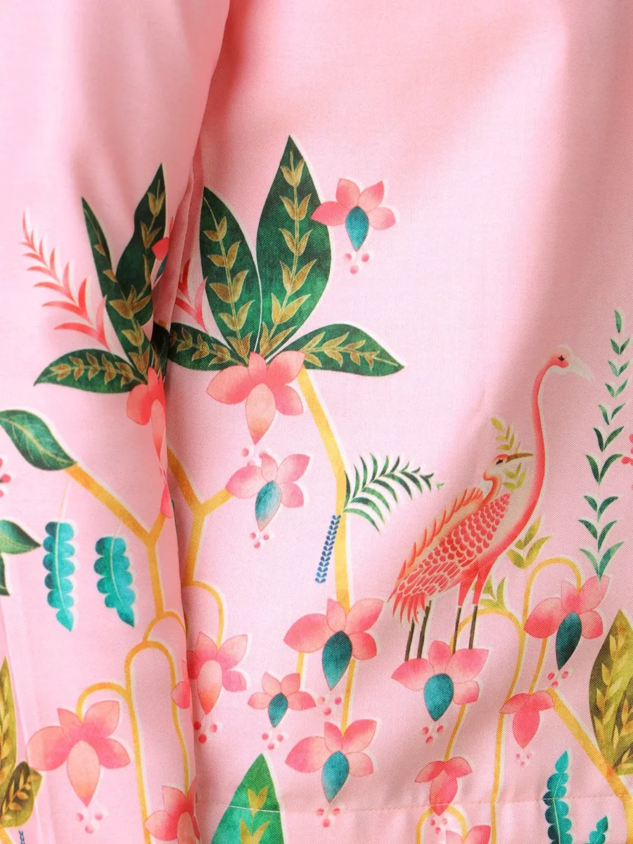 Simple, Fashionable And Stylish Floral-Printed Women's Jacket With Unique Design
