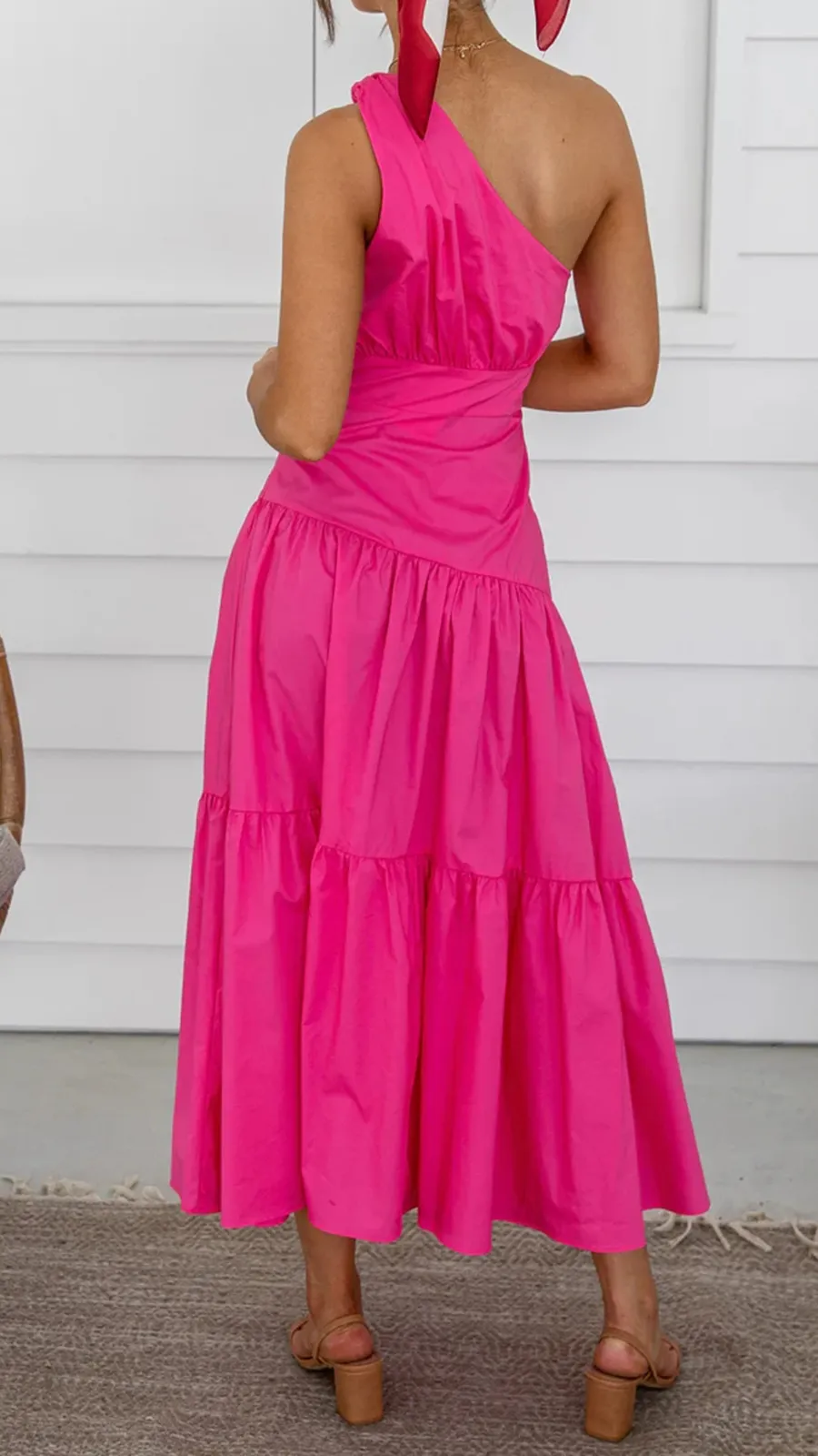 Knot Detail In Shoulder Strap Dress