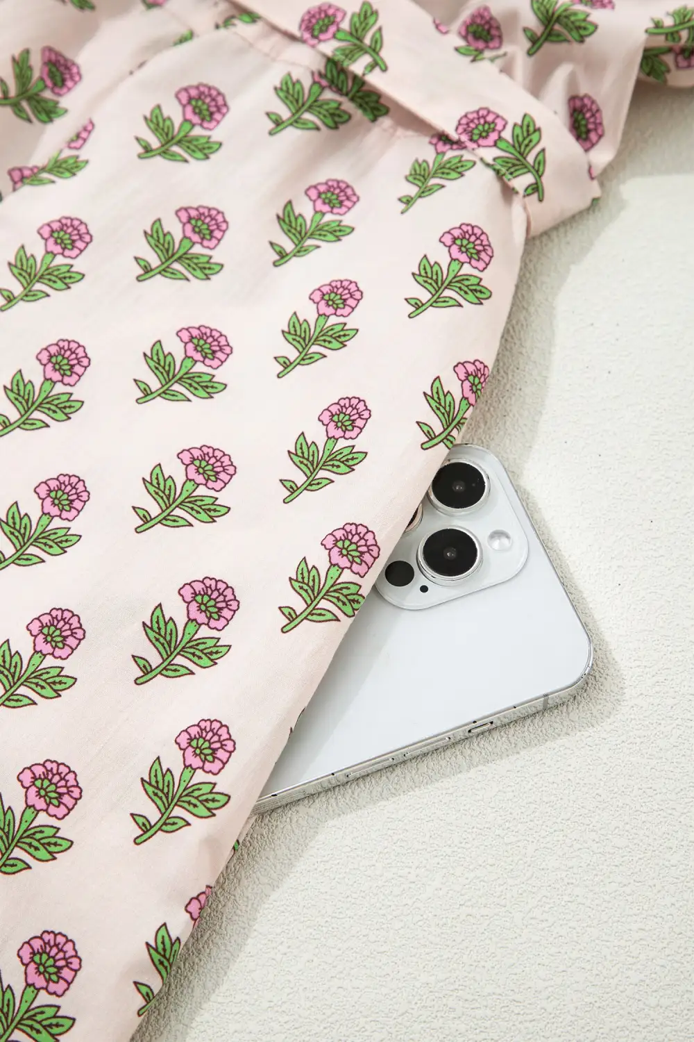 Comfort Fit Floral Printed V Neck Dress