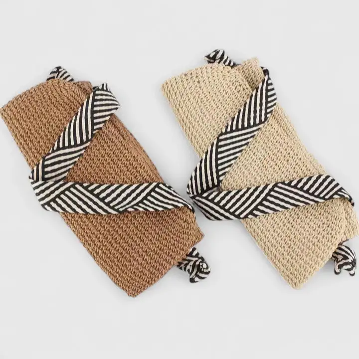 Woven Straw Handbag