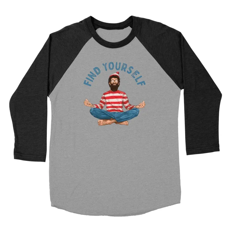 Men's Round-Neck Cartoon Character Print Long-Sleeved T-Shirt