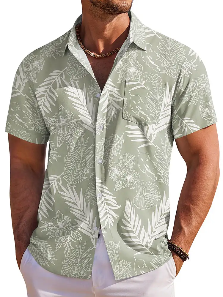 Tropical Holiday Short Sleeve Hawaiian Shirt