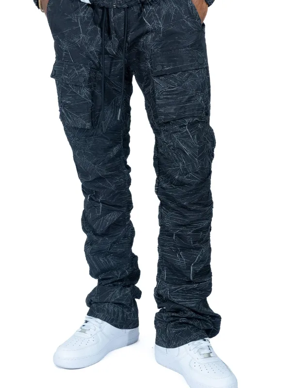 Relaxed Nylon Stacked Pants