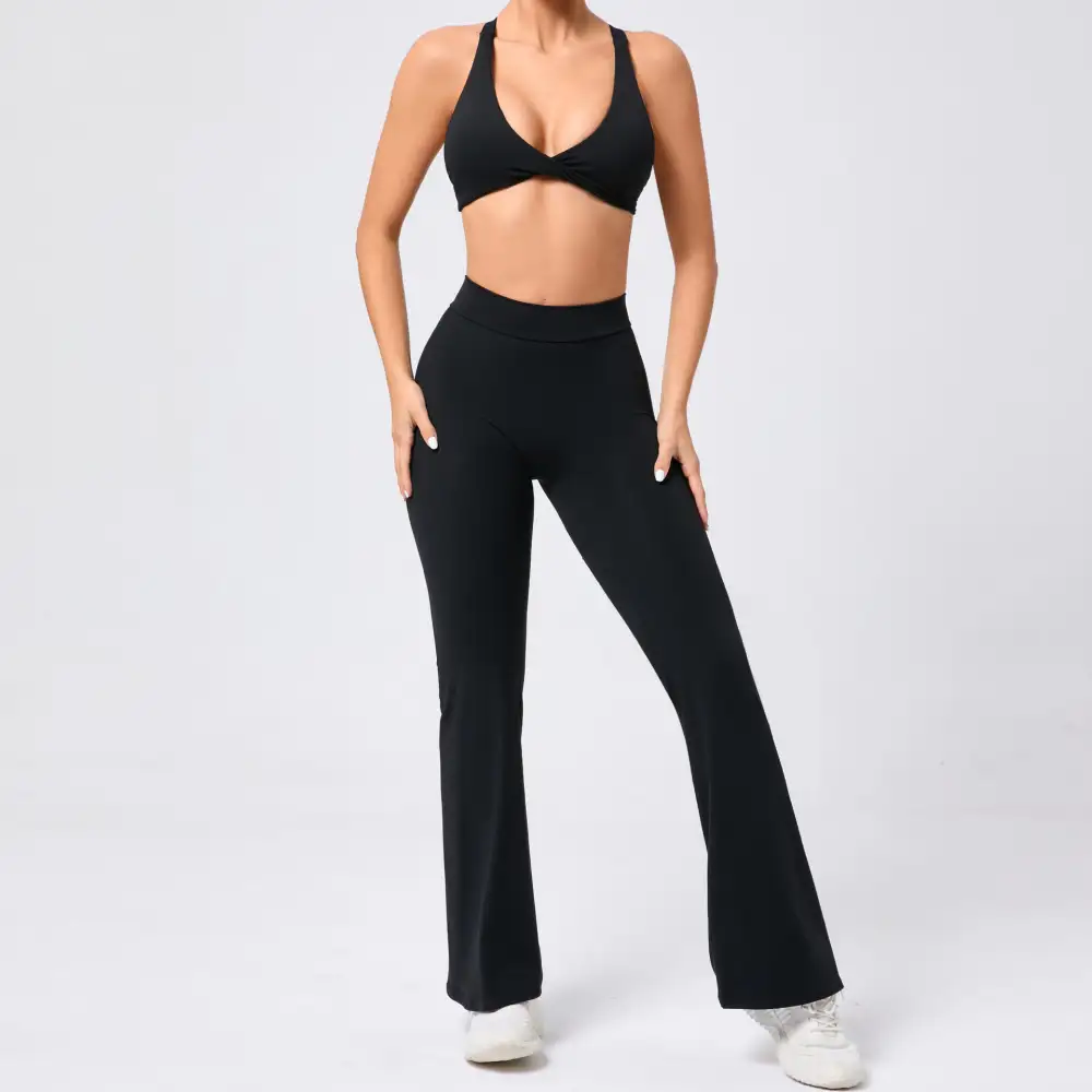 Brushed Quick-Dry Bra, Top and Trousers Active Set
