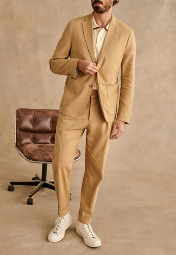 Casual Style Jacket-Sand