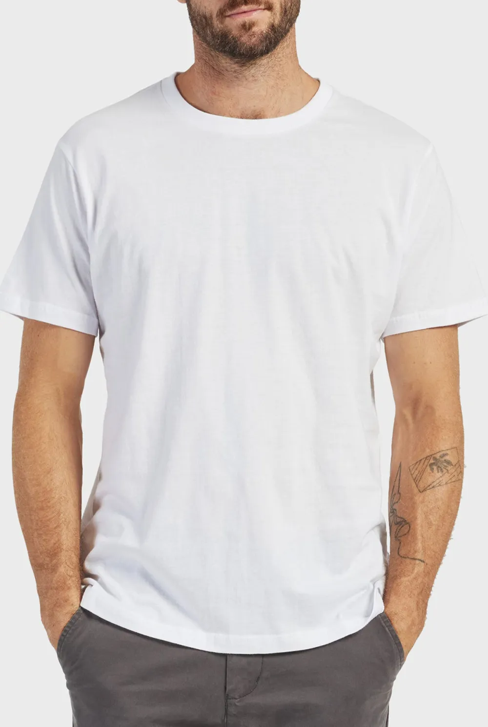 Black Short Sleeve Crew Neck Tee