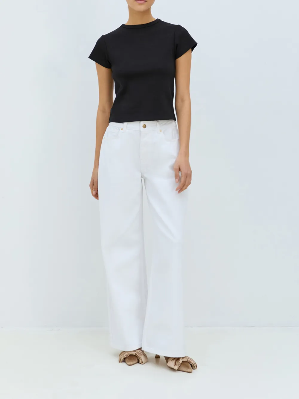 Skinny Mid-Waist Casual Style Jeans
