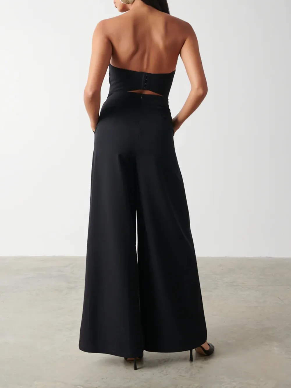Sleeveless Bandeau Jumpsuit