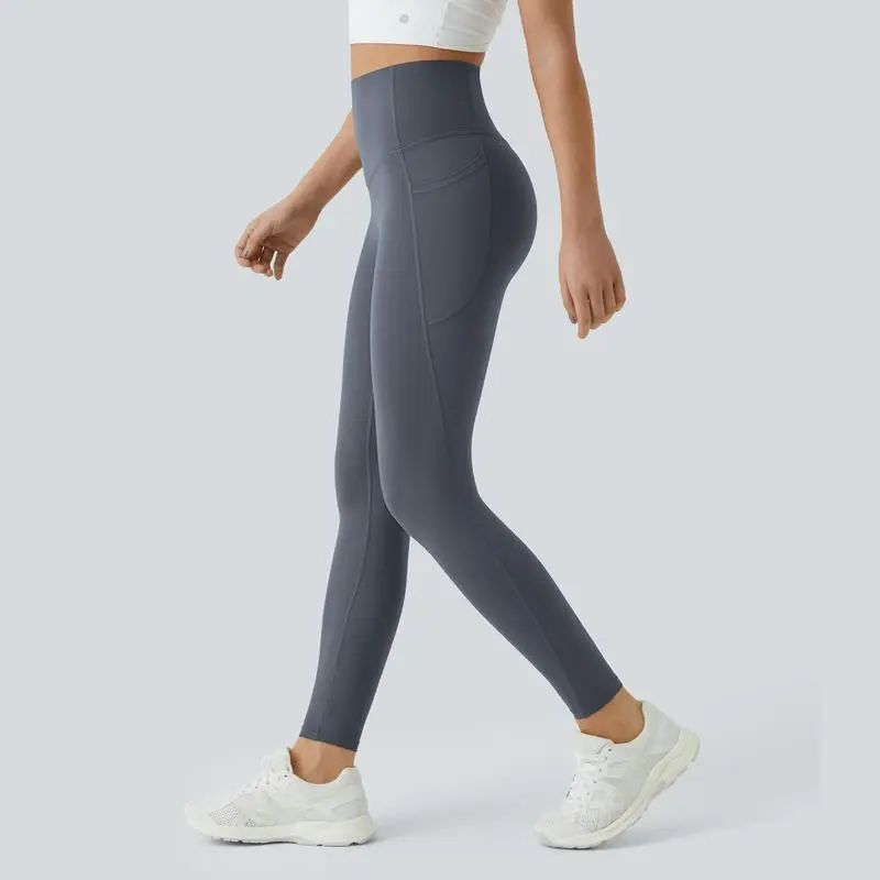 High Waisted Tummy Control Side Pocket Shaping Training Leggings – 🔥 40% OFF Today Only!