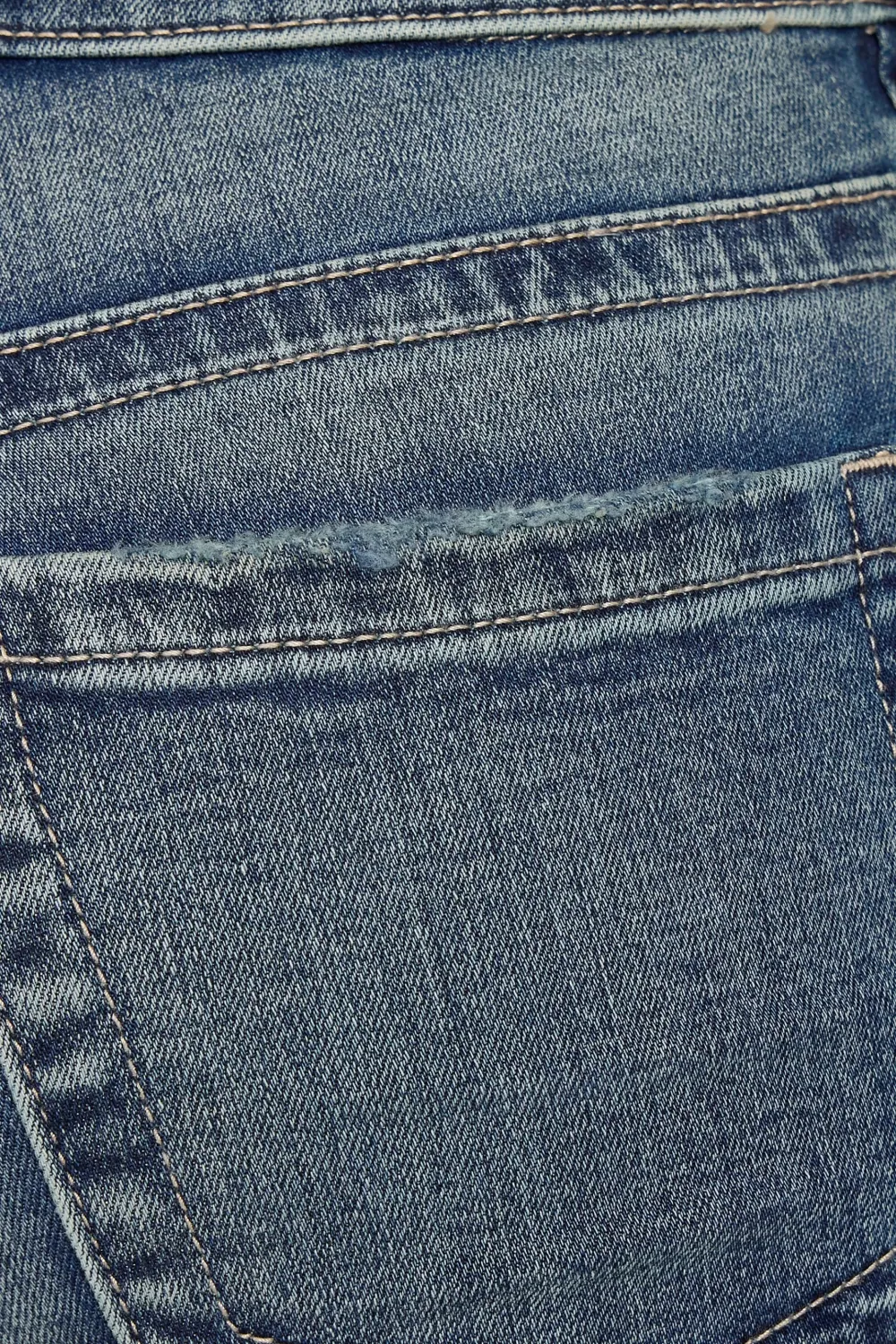 Low Rise Loose Fitting Flared Blue Jeans