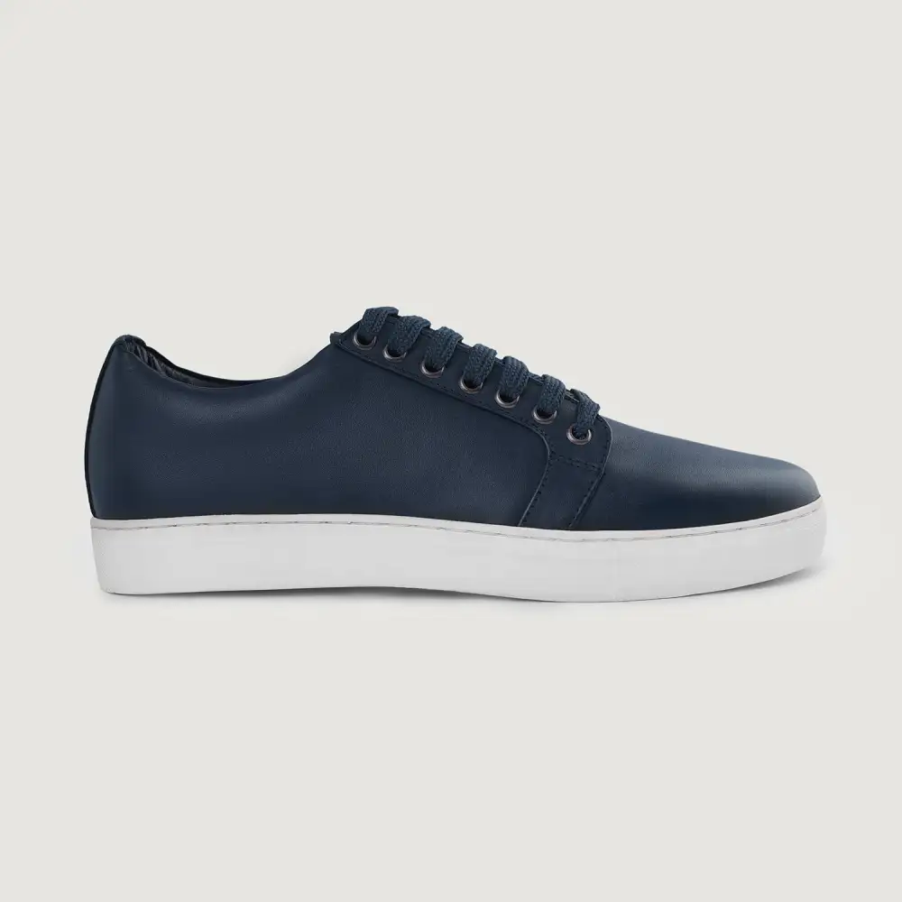 Refined Leather Low Top Sneakers