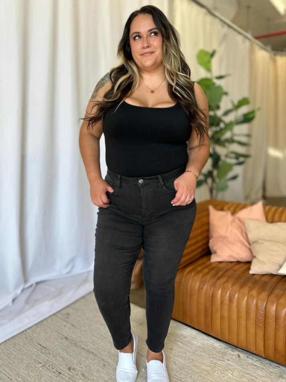 Classic High Waist Skinny Denim Jeans