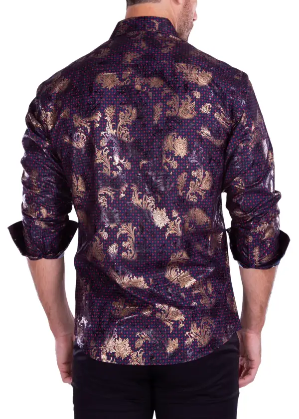 Relaxed Fit Long Sleeve Button Shirt