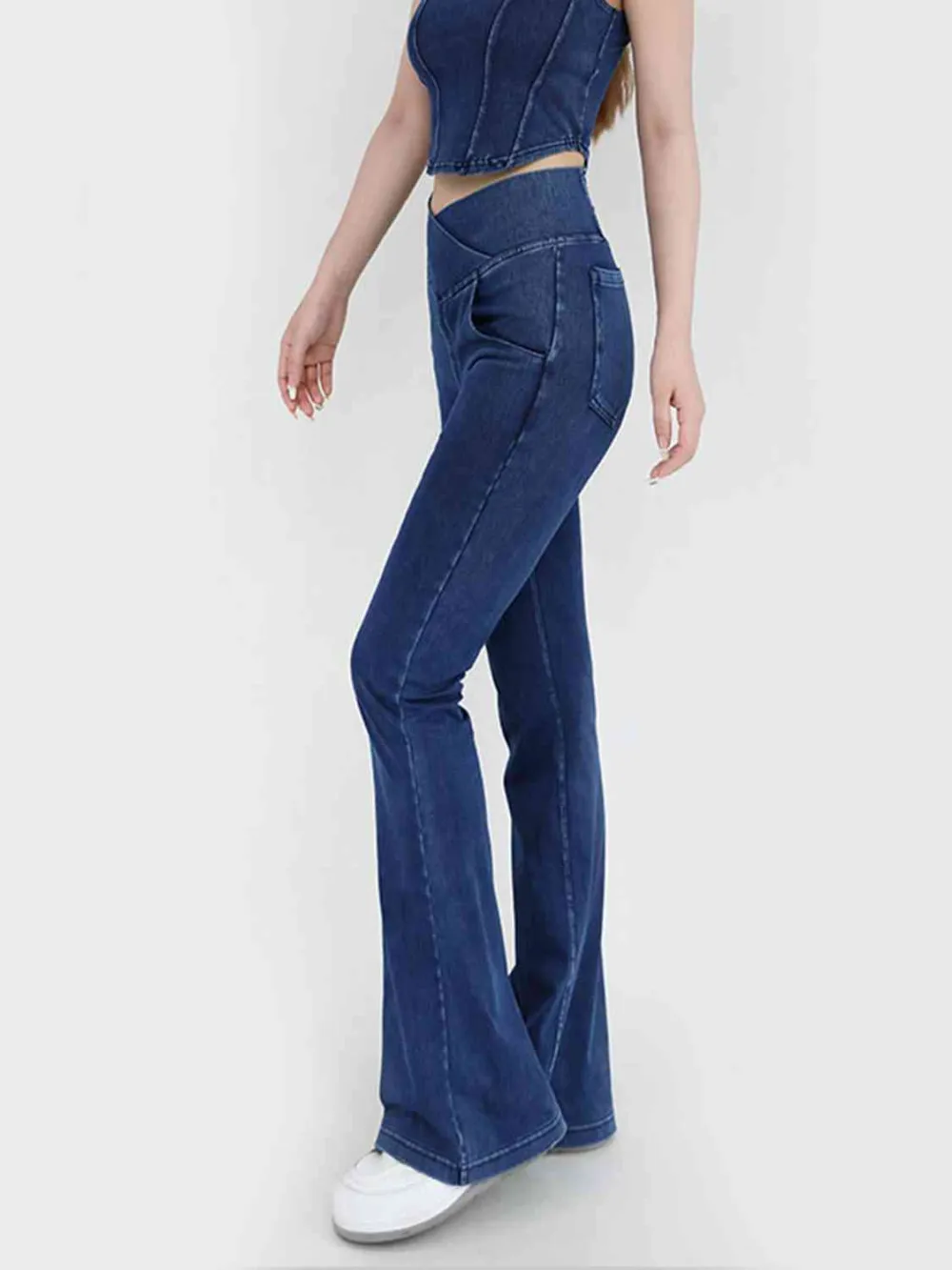 Short Sleeve Balanced Fit Denim Jeans