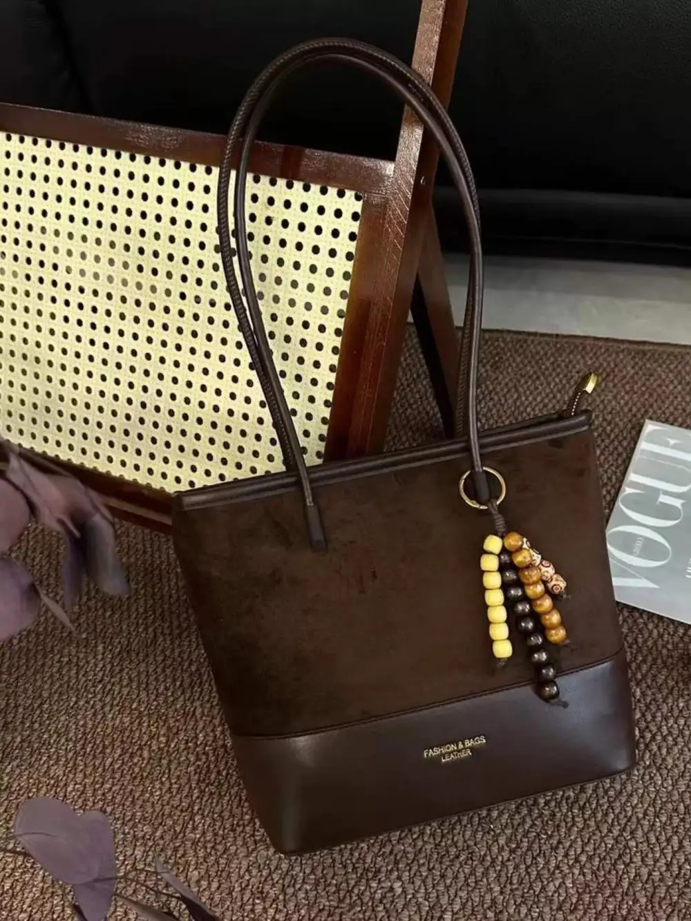 Panelled Everyday Shoulder Bag