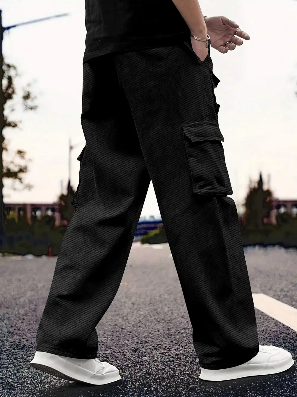 Streamlined Travel Cotton For Track Cargo Pants