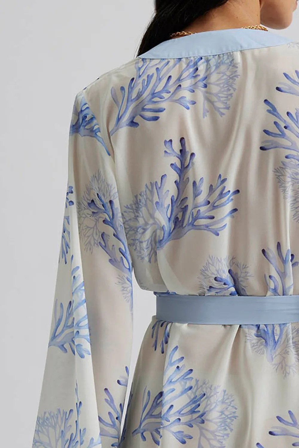 Printed Wrap Robe
