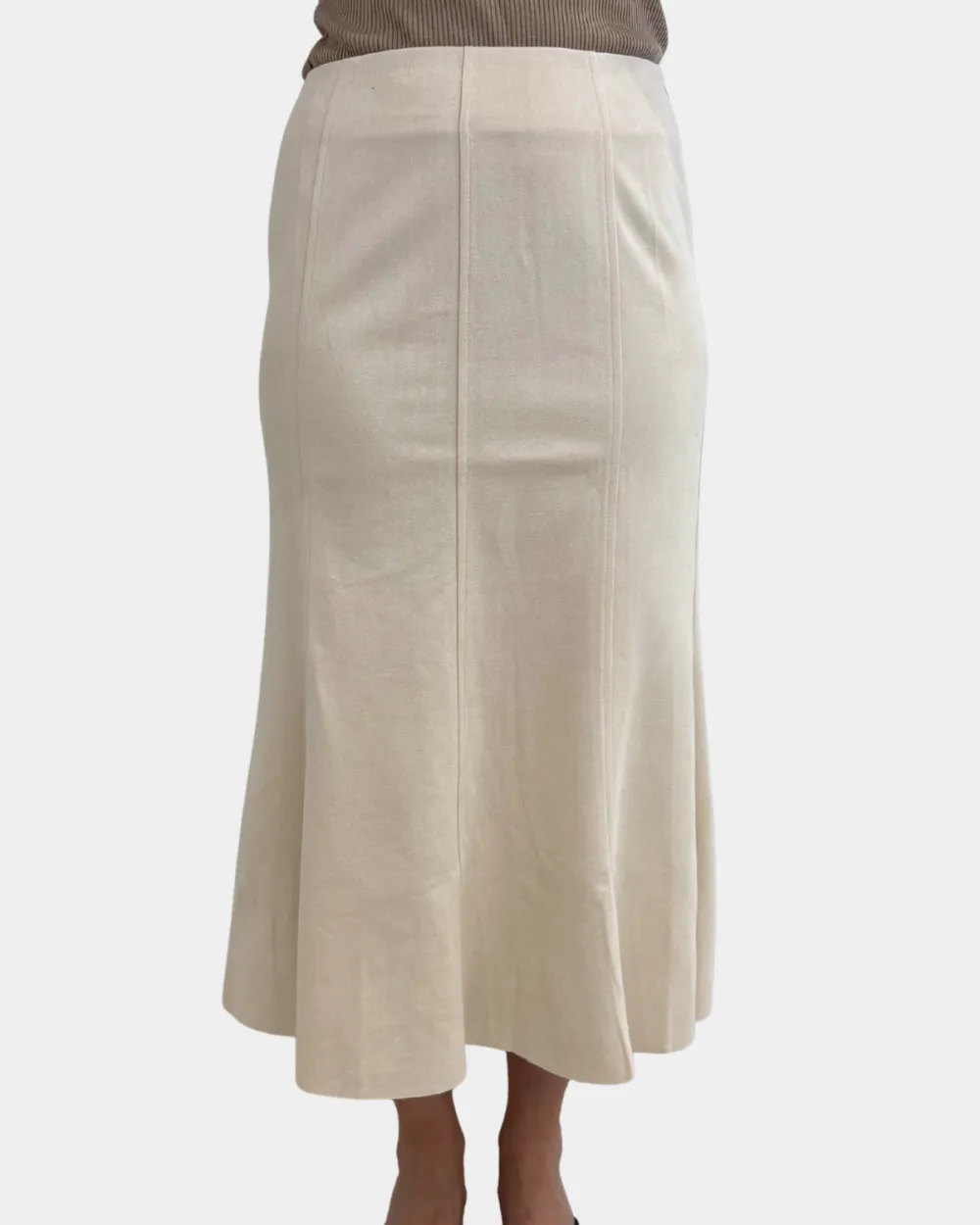 Suede Midi Skirt