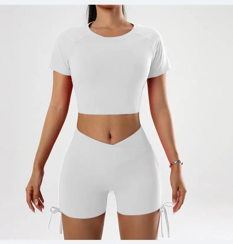 Yoga Top and Shorts Active Set