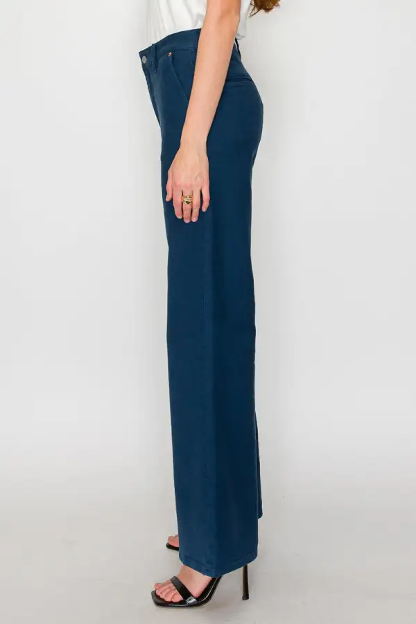 High Rise Flare Stretch Denim Jeans