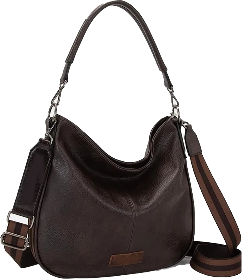 Hobo Bags Large Crossbody Bags for Women – Shoulder Purses with Striped Cotton Straps 🔥 Limited-Time Offer — 50% OFF