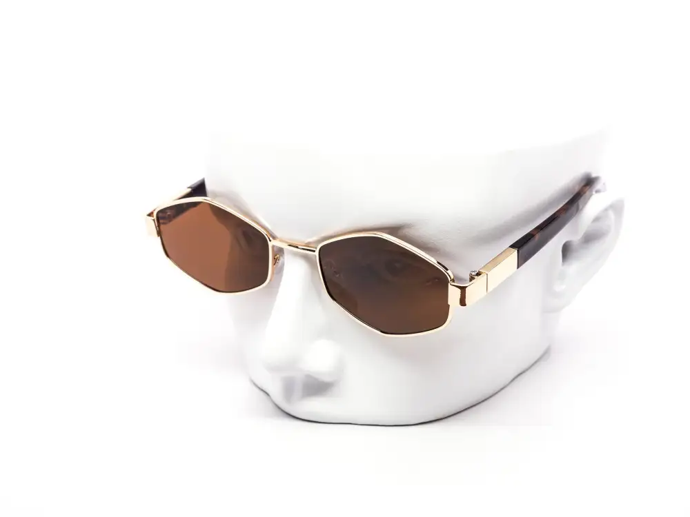 12-Pack Minimalist Metal Hexagon Sunglasses