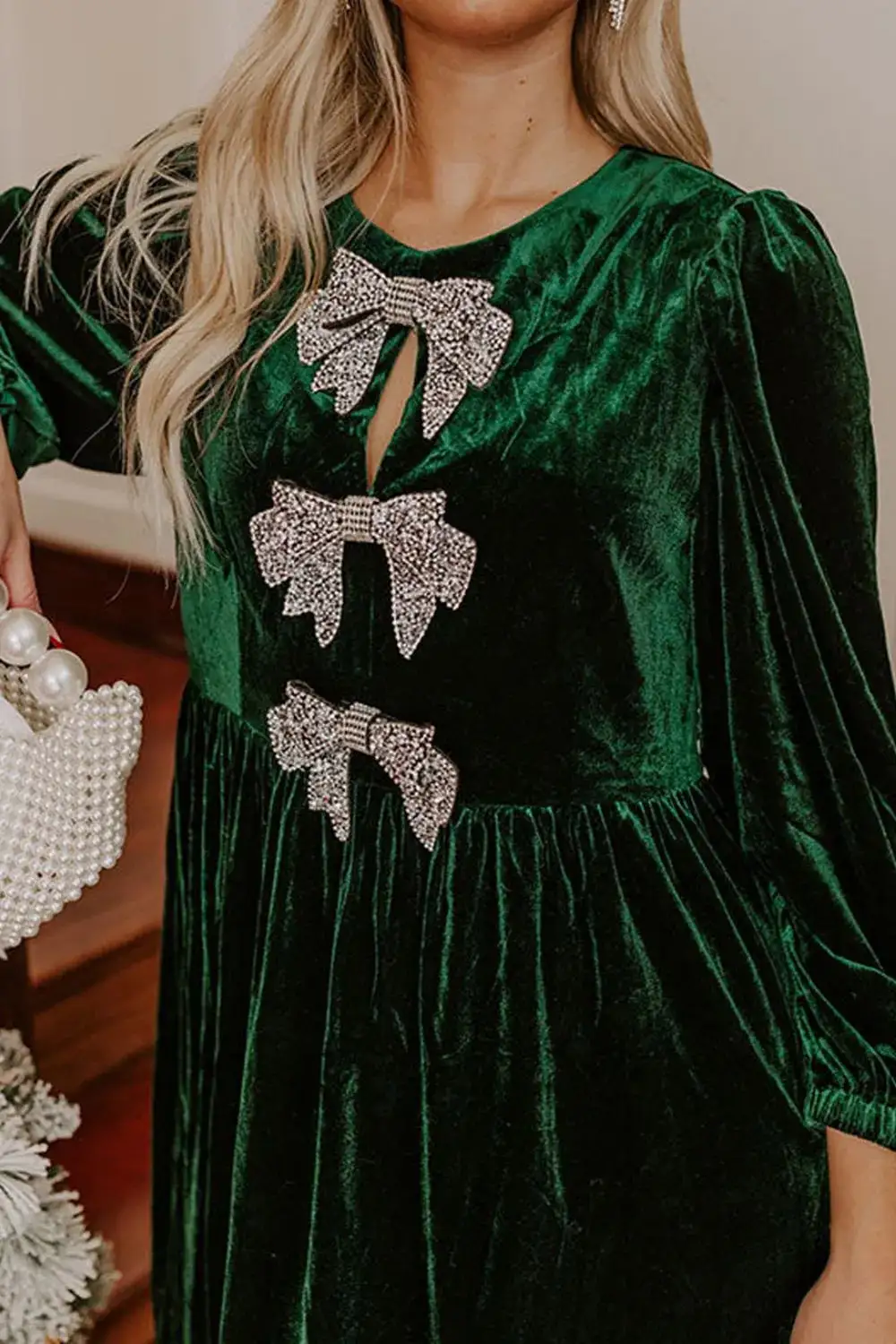 Easy Fit Velvet Dress