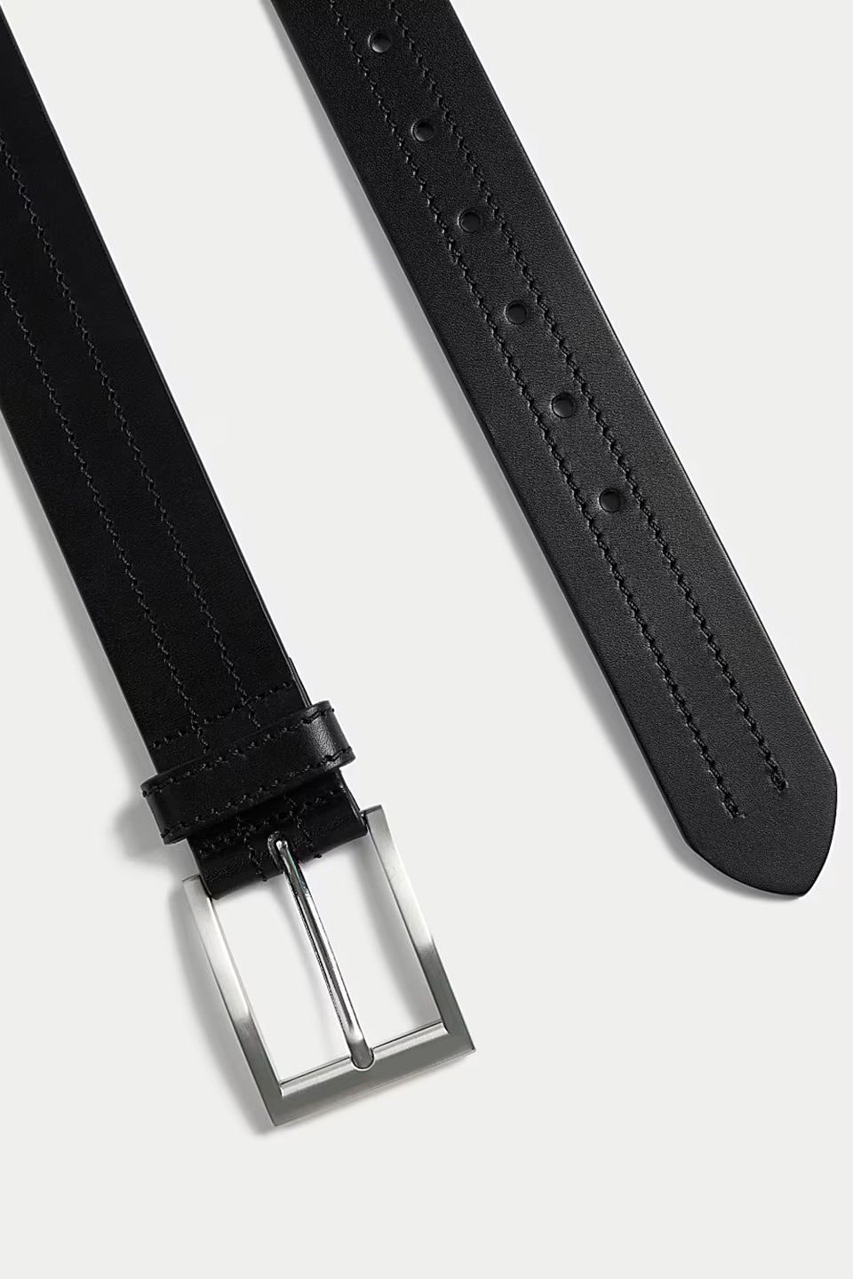 Detachable Italian Rectangle-Buckle Belt