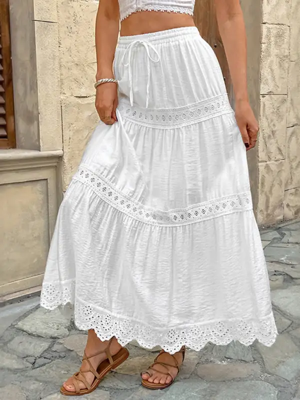 Line Lace Skirt