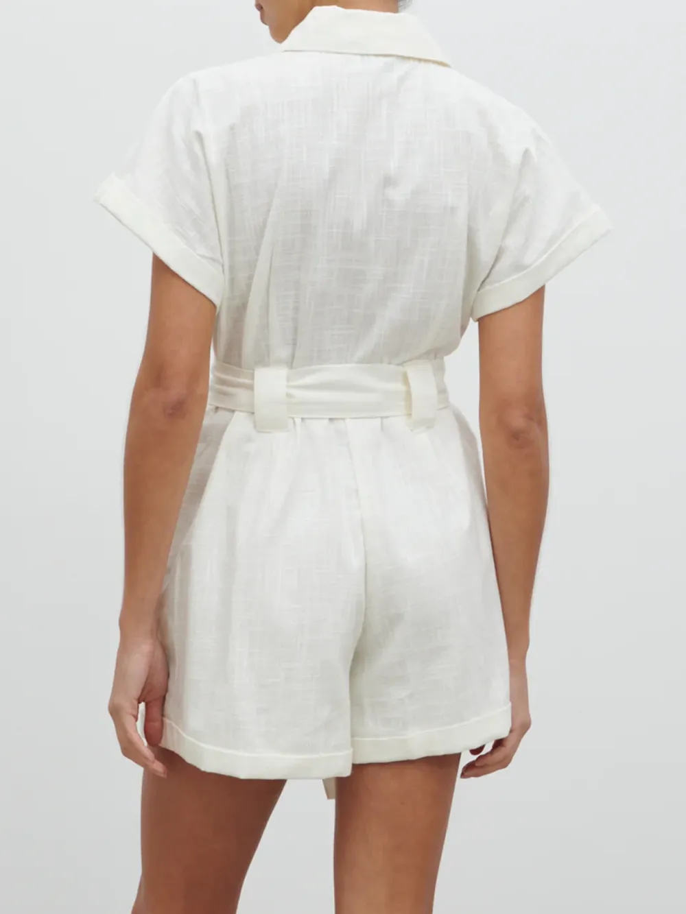 Button Front Utility Playsuit