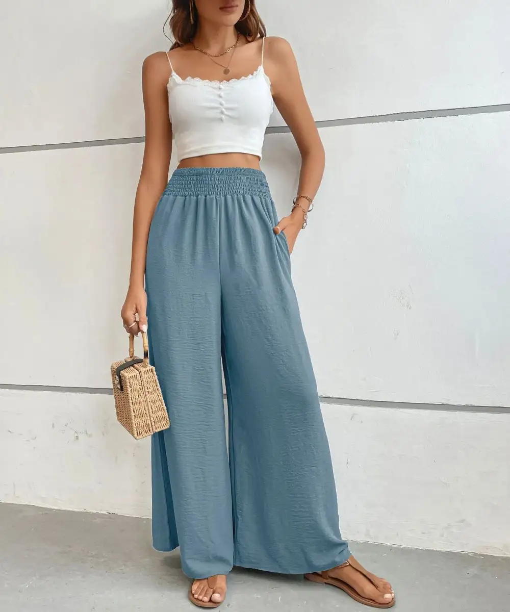 High Waisted Wide Leg Pants