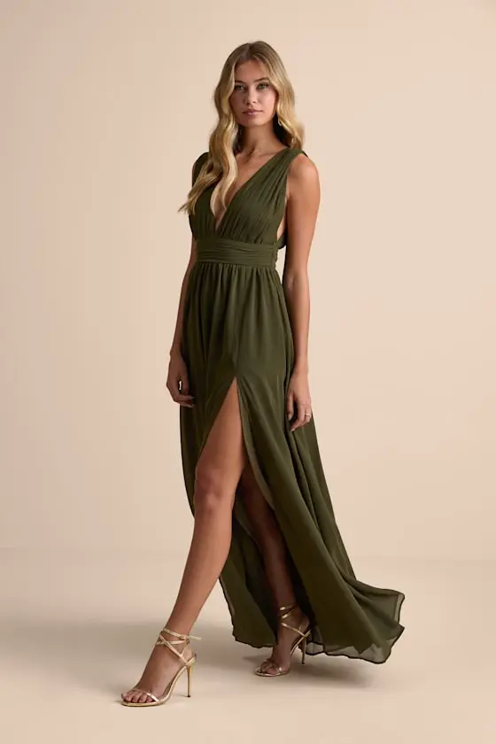 Heavenly Hues Dark Blue Floral Maxi Dress