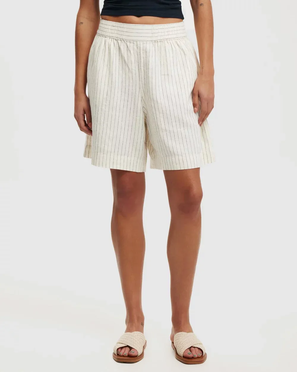Black Longline Shorts