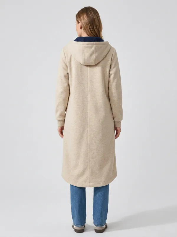 Streamlined Long Hooded Coat