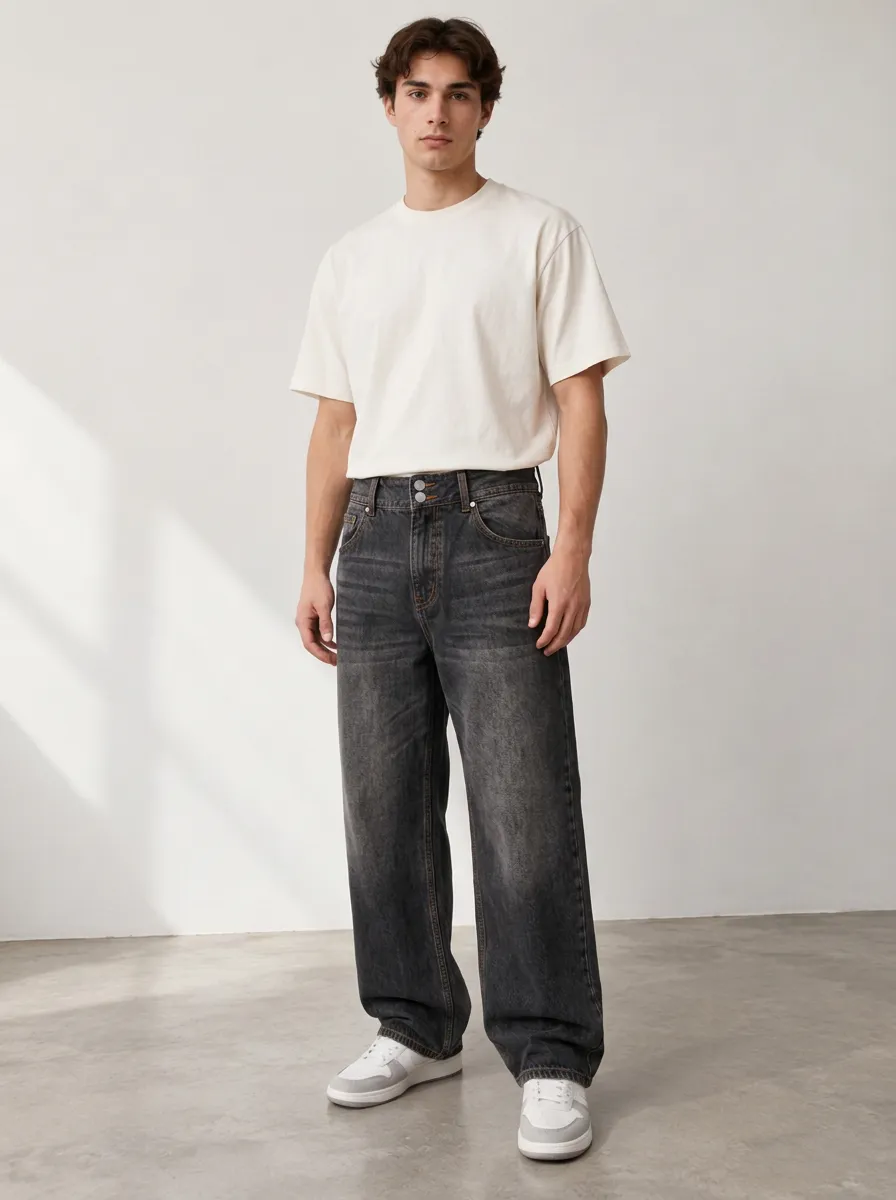 Men's Street Ready Wide Leg Jeans