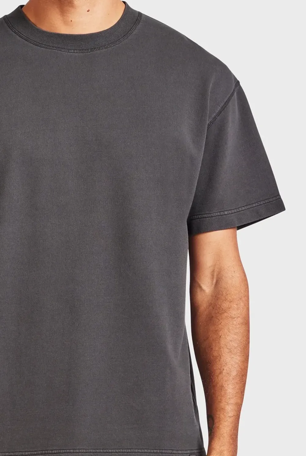 Short Sleeve Crew Neck Plain Tee
