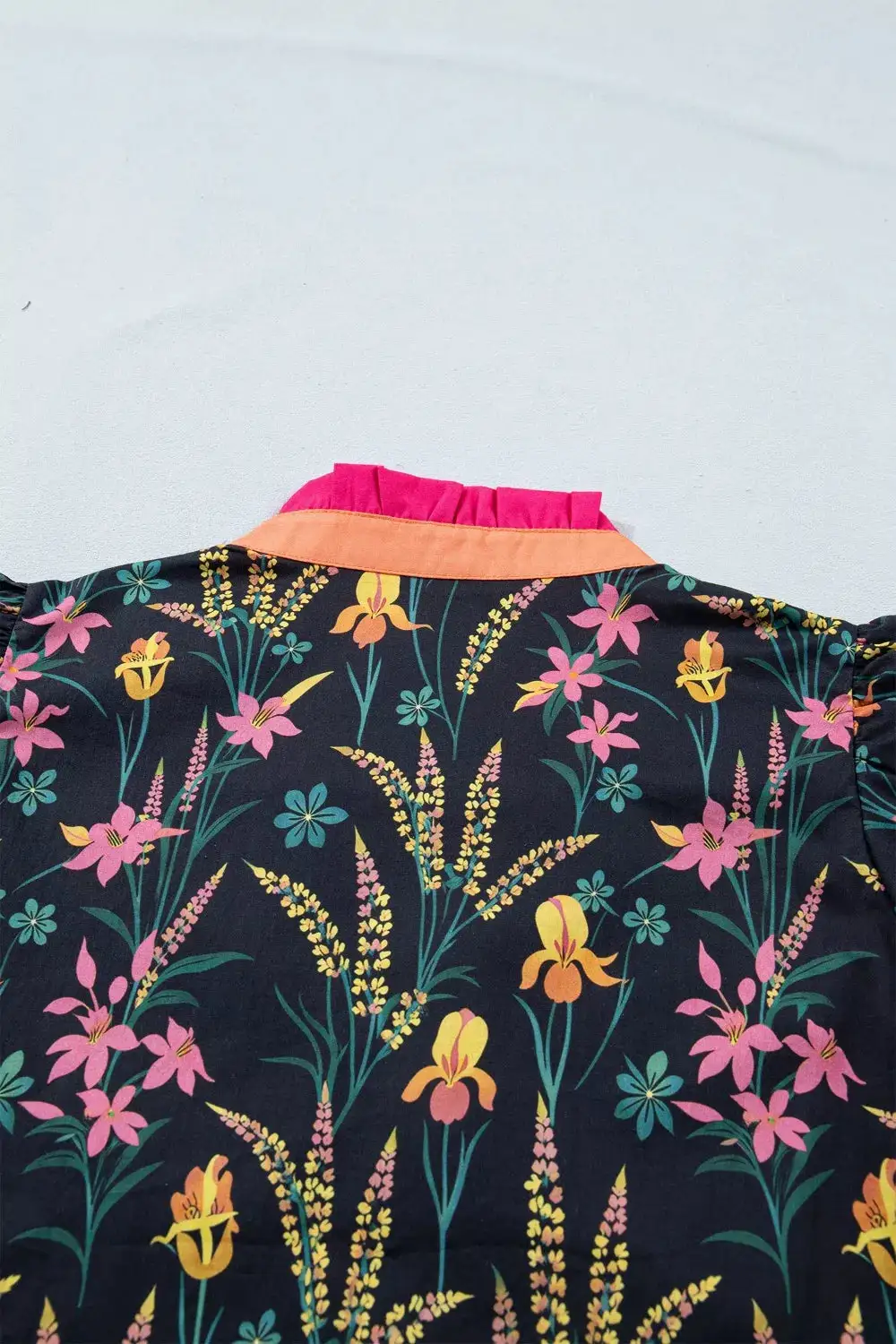 Ruffled Floral Blouse