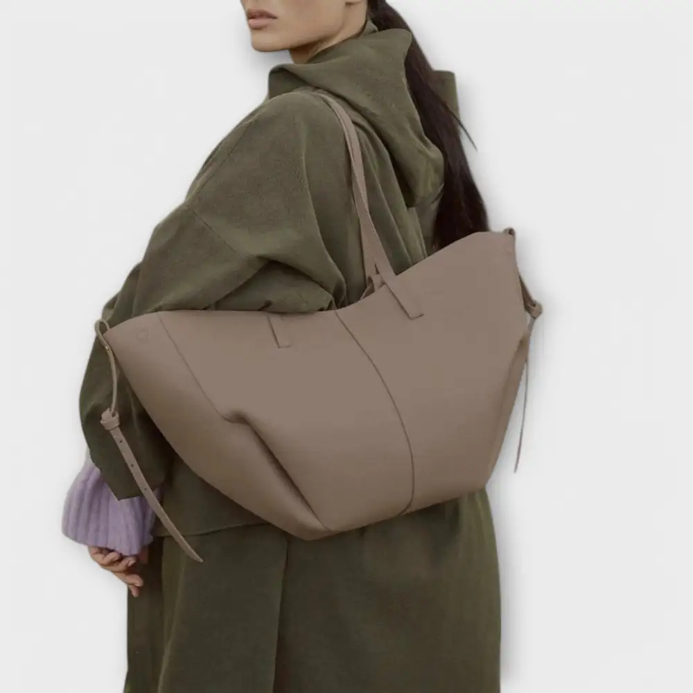 Boxy Twill Handbag