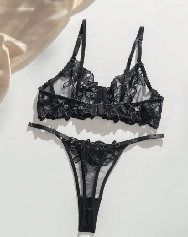Refined Embroidered Lingerie Set