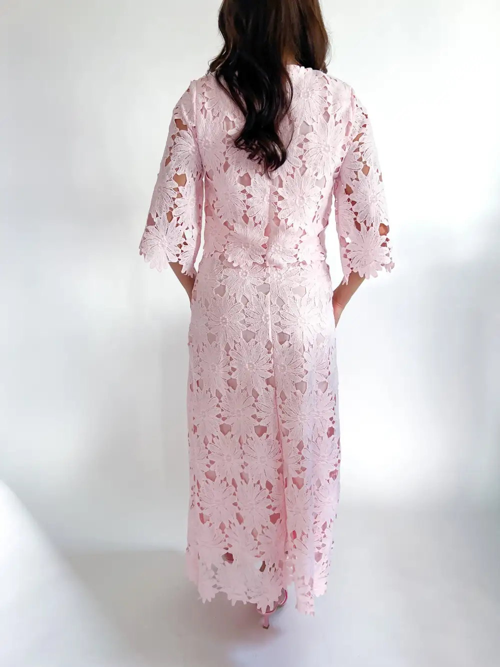 Floral Lace Top And Skirt Set