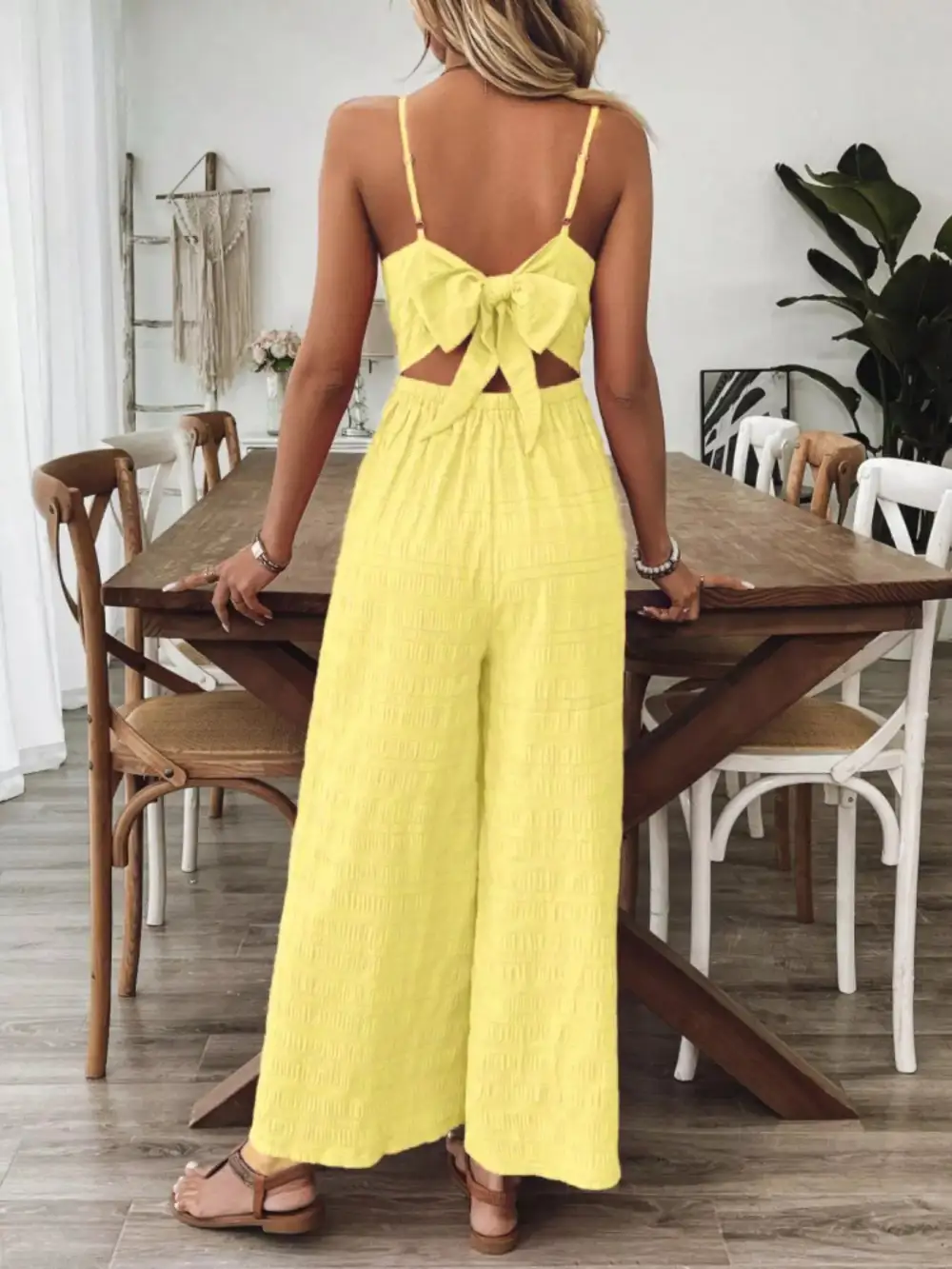 Polished Wide Leg Sleeveless Jumpsuit