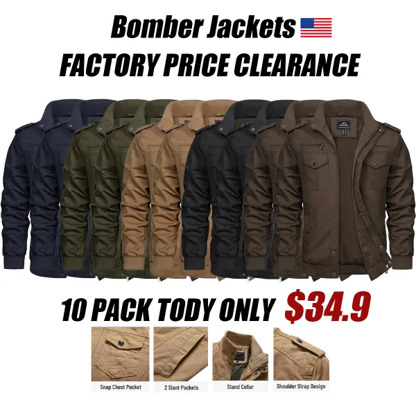 Men's Cotton Jacket Full Zip Lightweight Cargo Work Casual Jacket Outwear Coat Menswear Tops Underwear Human Long Sleeve Beige Plain