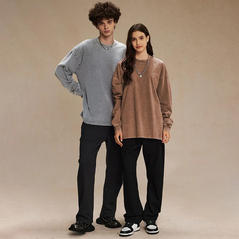Acid-washed T-shirt