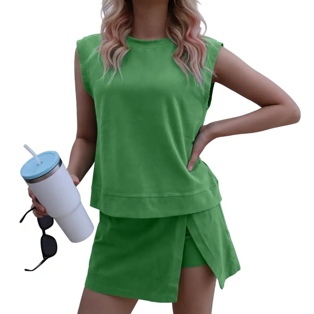 Women's Skirt-Pants 2-Piece Set